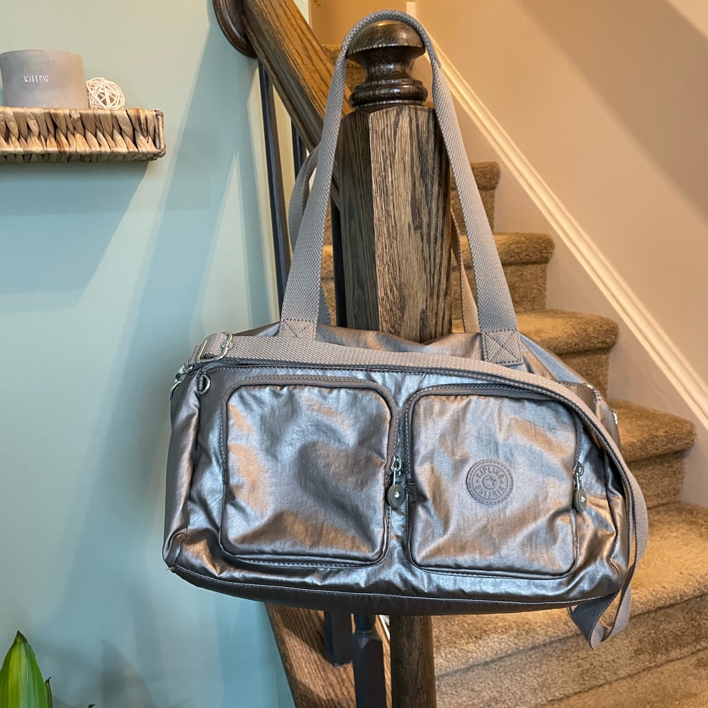 Kipling Cyrene Metallic Crossbody And Satchel Bag